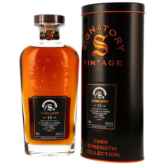 GLENALLACHIE - 2009/2025 15 Jahre - 1st Fill Oloroso Sherry Butt #900863 - Signatory Symingtons Choice - 66,2% Vol.