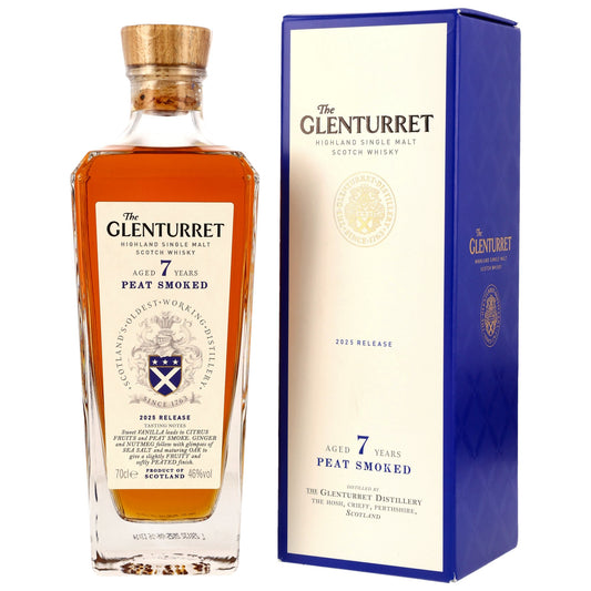 GLENTURRET - 7 Jahre Peat Smoked Release 2025 - 46% Vol.