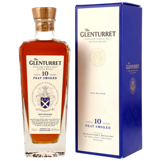 GLENTURRET - 10 Jahre Peat Smoked Release 2025 - 46,6% Vol.