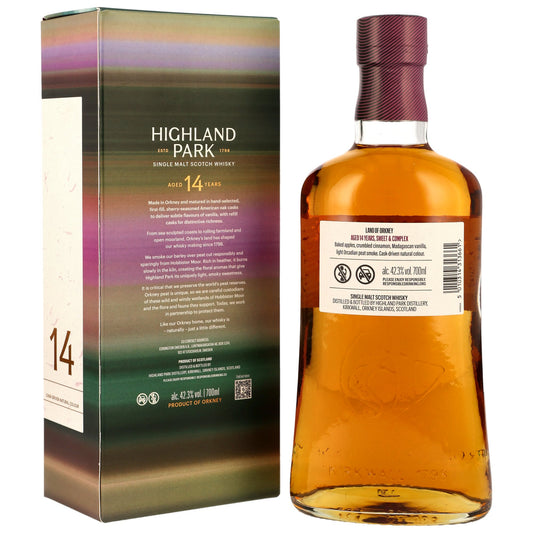 HIGHLAND PARK - 14 Jahre Land of Orkney- 42,3% Vol.