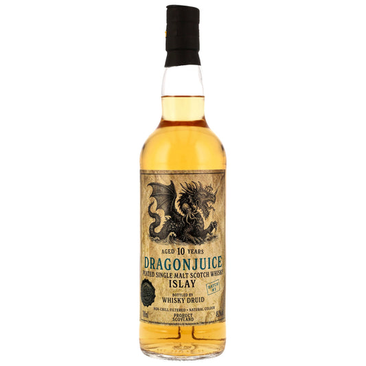 WHISKY DRUID - Dragonjuice 10 Jahre Islay Peated Single Malt Whisky - Batch #1 - 51,1% Vol.