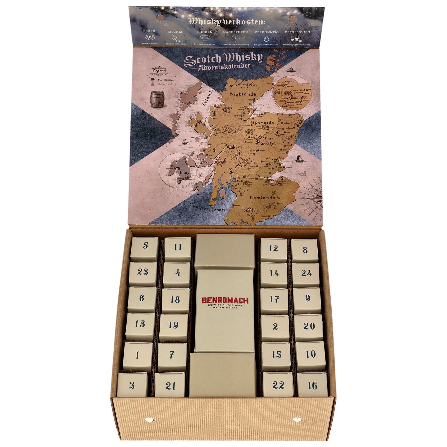 Scotch Whisky Adventskalender 2025 (24 x 0,02l)