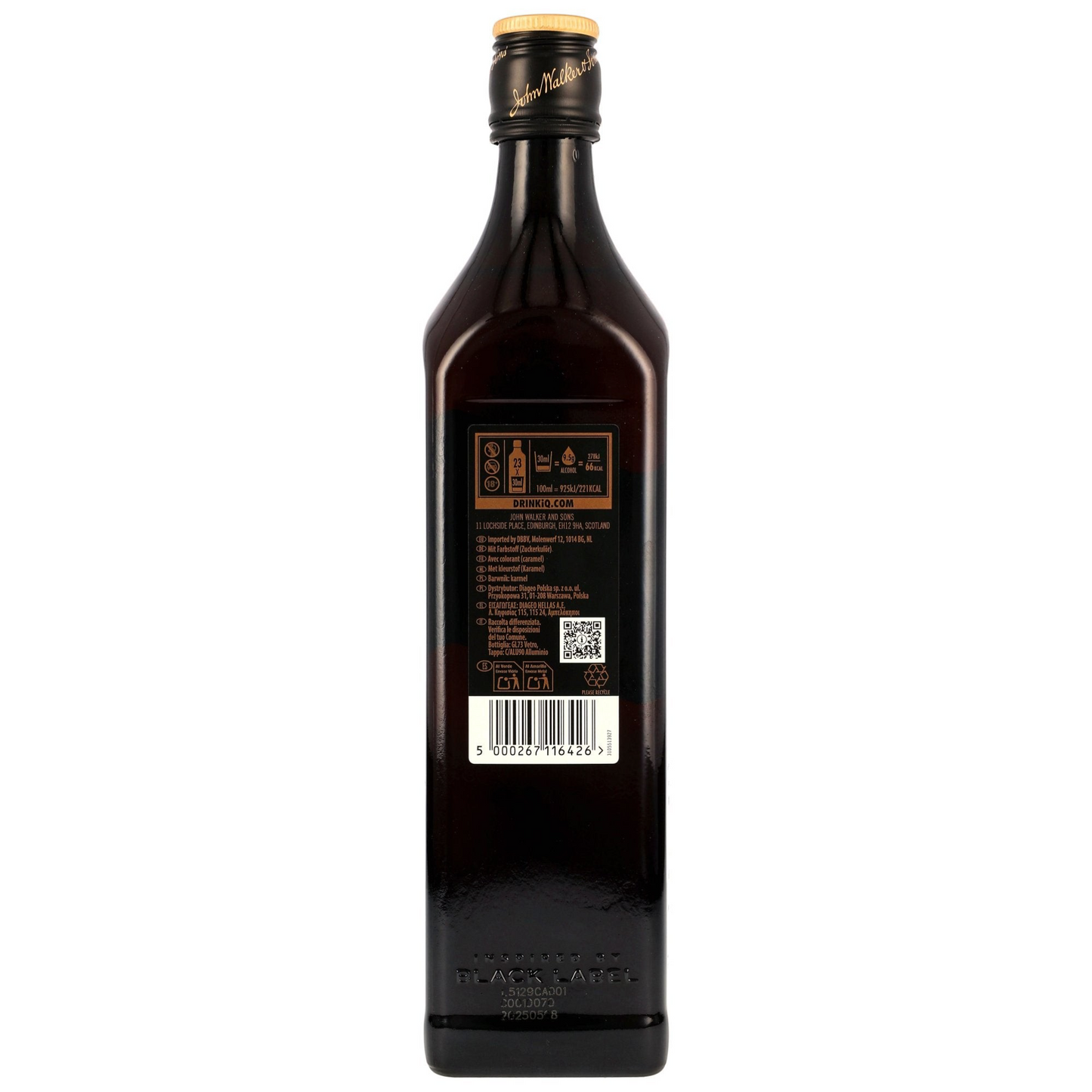 JOHNNIE WALKER - Double Black Label Smoky ohne GP - 40% Vol.