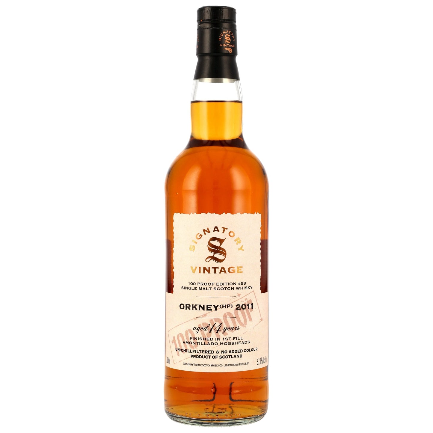 ORKNEY (HP) - 2011/2025 – Amontillado Finish – 100 Proof Edition #58 57,1% Vol.