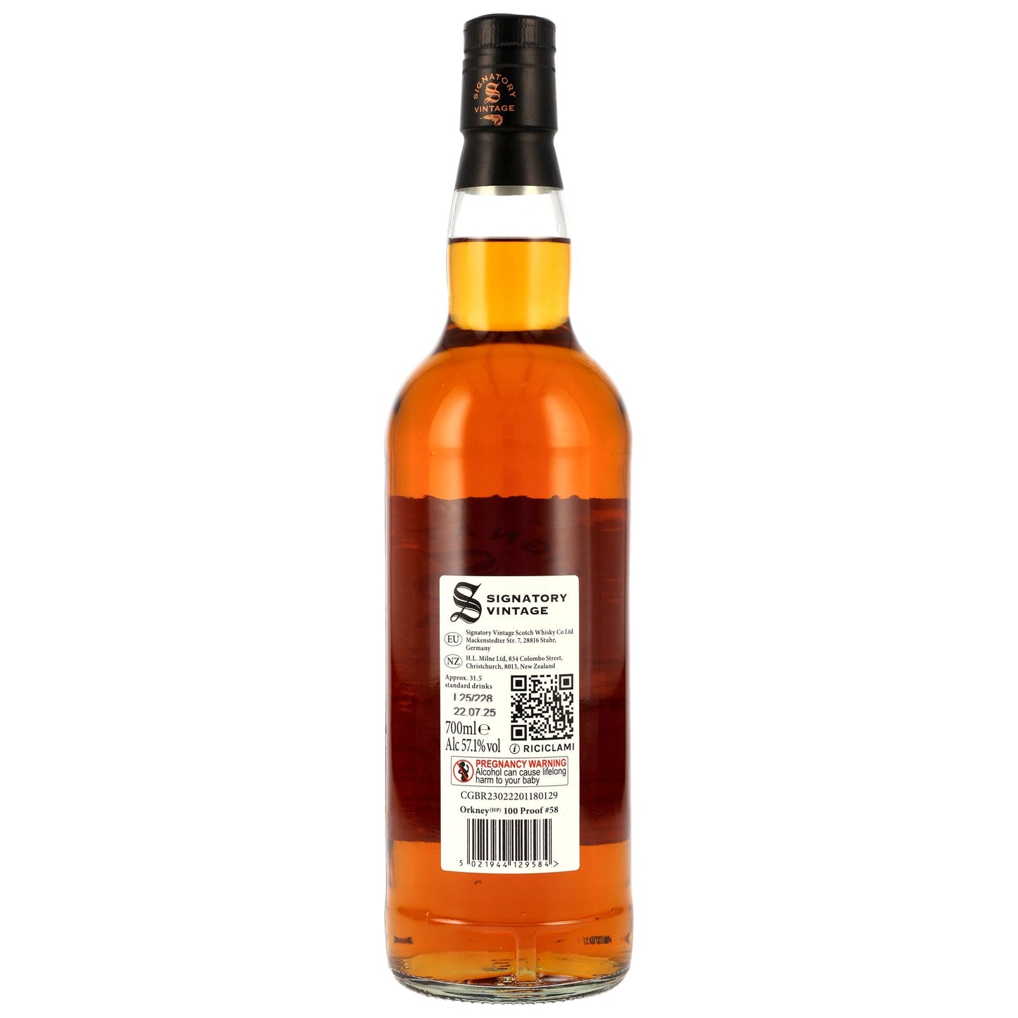ORKNEY (HP) - 2011/2025 – Amontillado Finish – 100 Proof Edition #58 57,1% Vol.