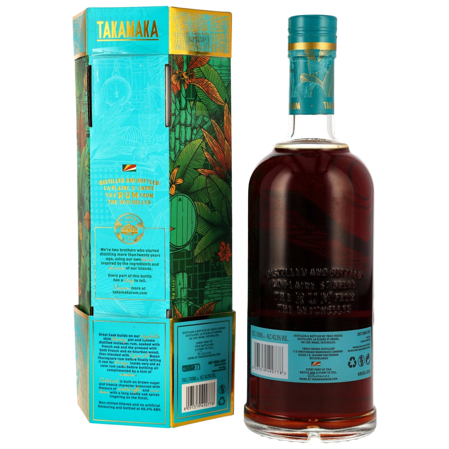 TAKAMAKA - Kreol Cask Rum - 40,3% Vol.