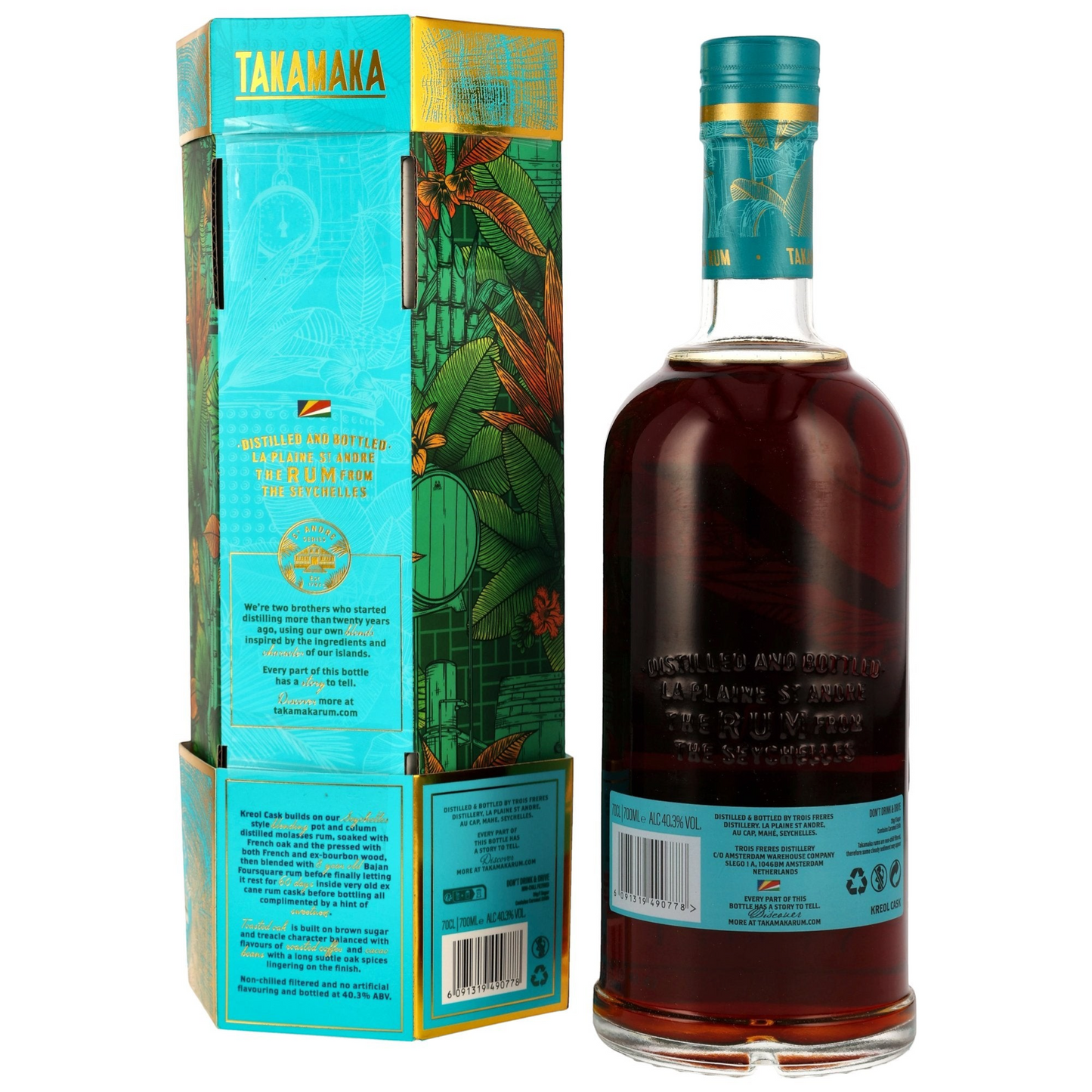 TAKAMAKA - Kreol Cask Rum - 40,3% Vol.