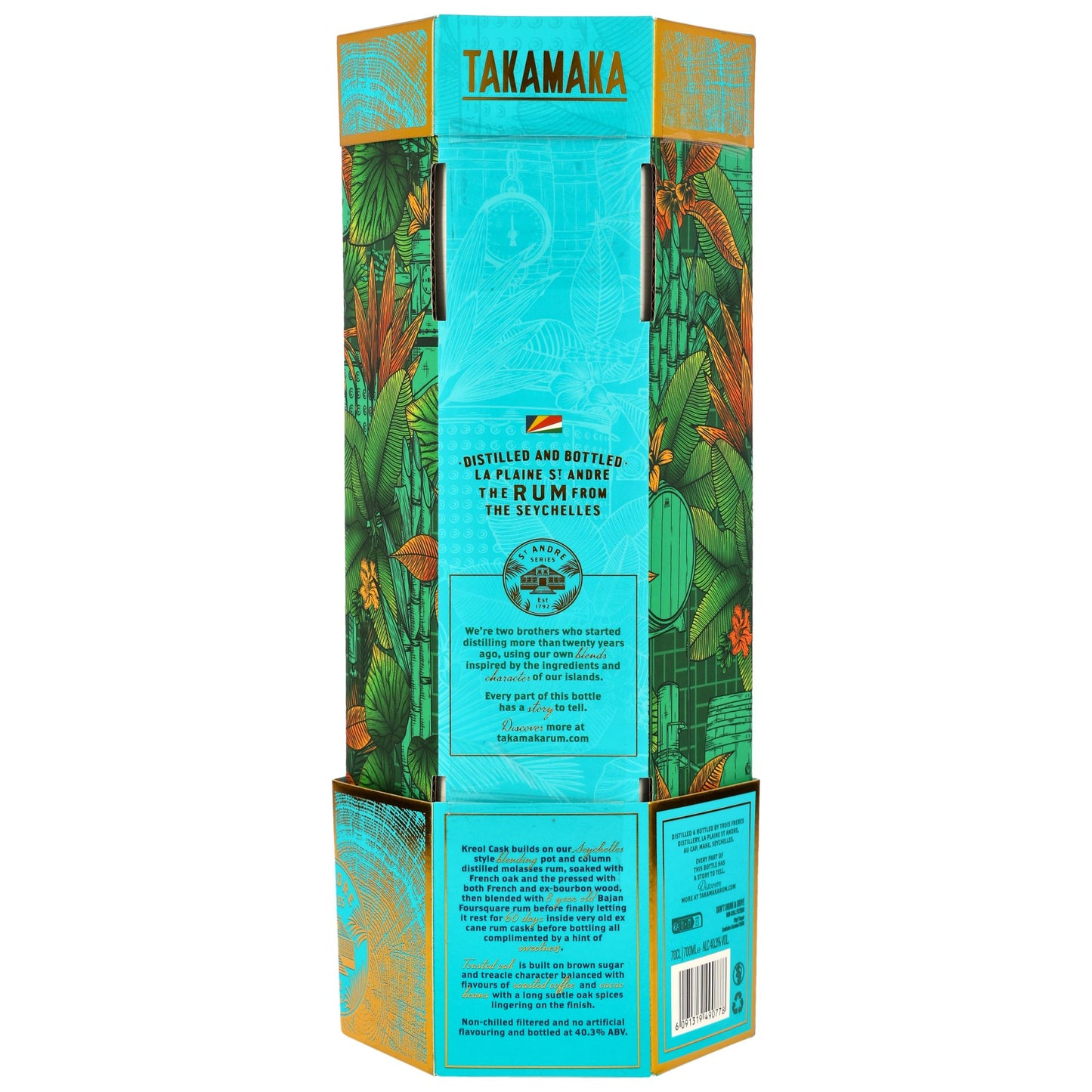 TAKAMAKA - Kreol Cask Rum - 40,3% Vol.