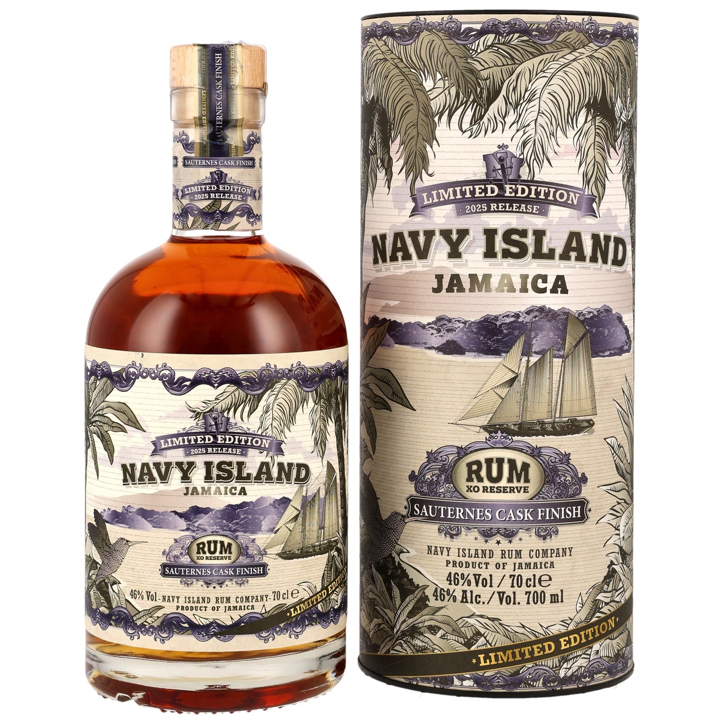 NAVY ISLAND RUM - Sauternes Cask Finish 2025 Release - 46% Vol.