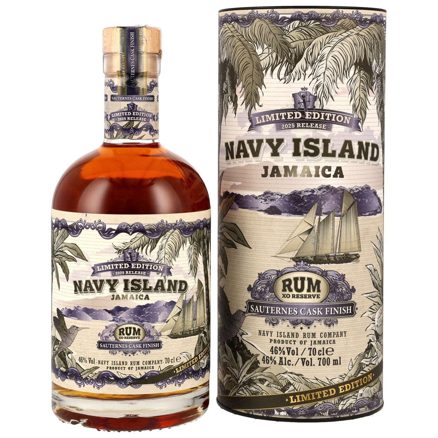 NAVY ISLAND RUM - Sauternes Cask Finish 2025 Release - 46% Vol.