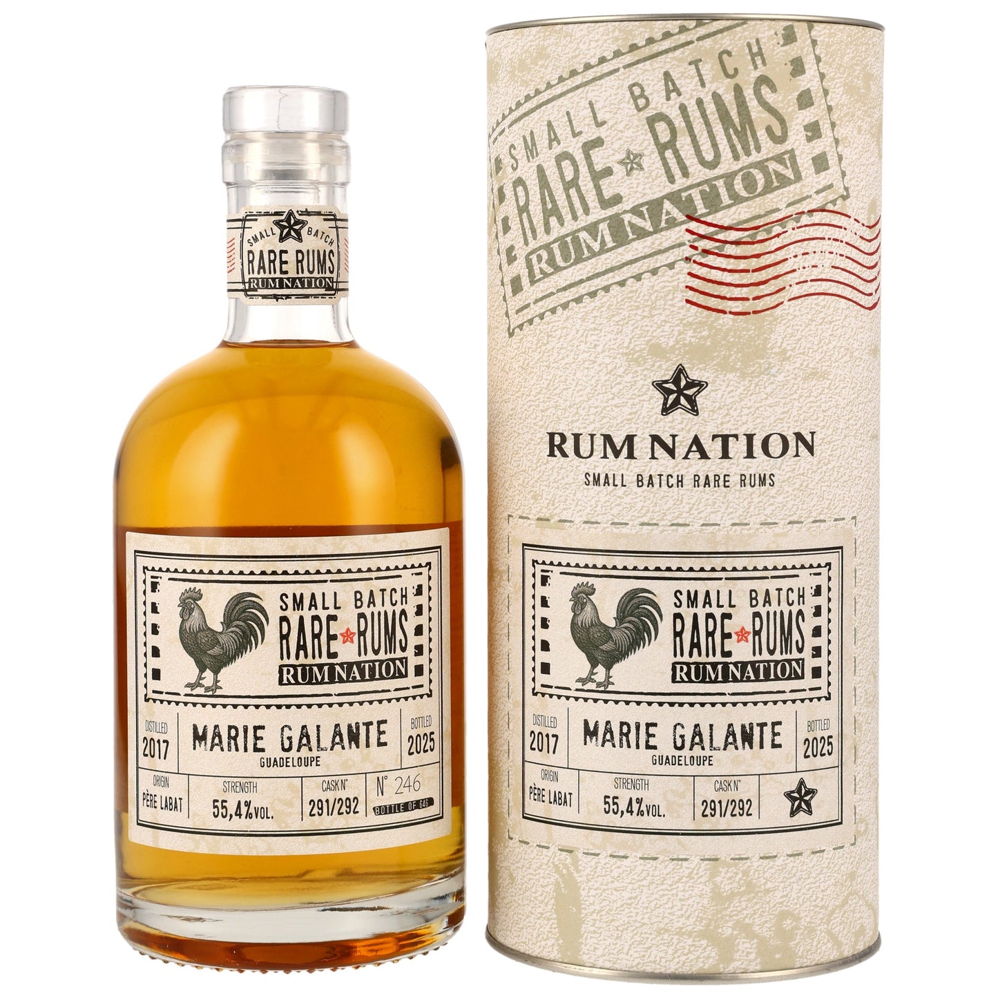 RUM NATION - Marie Galante Guadeloupe 7 Jahre - 55,4% Vol.