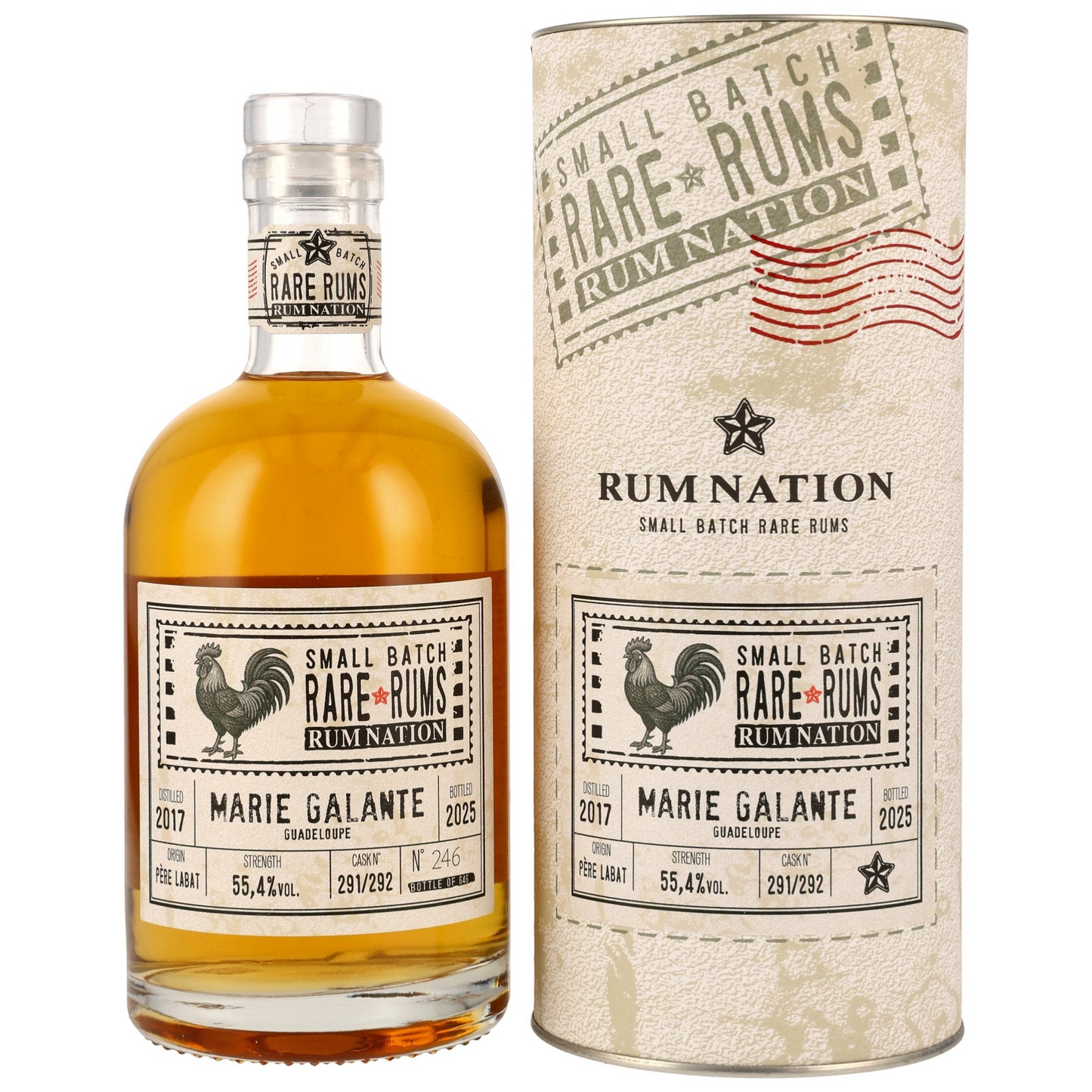 RUM NATION - Marie Galante Guadeloupe 7 Jahre - 55,4% Vol.