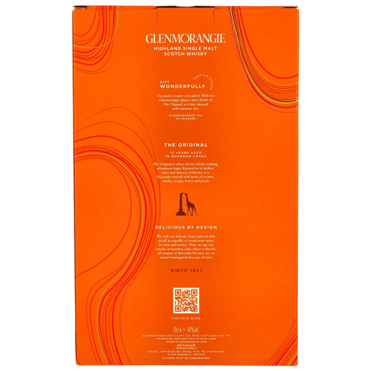 GLENMORANGIE - 12 Jahre The Original Geschenkset - 40% Vol.