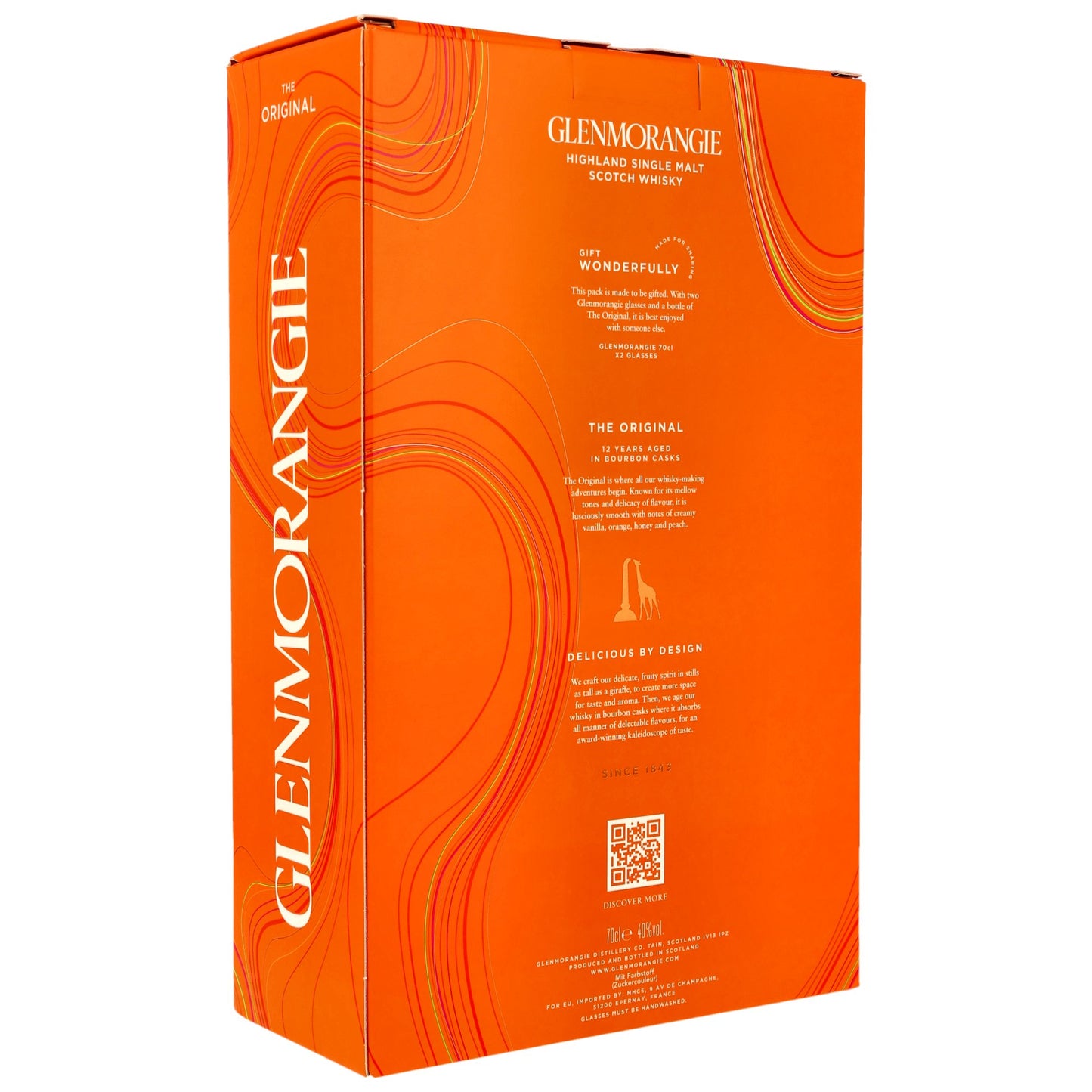 GLENMORANGIE - 12 Jahre The Original Geschenkset - 40% Vol.