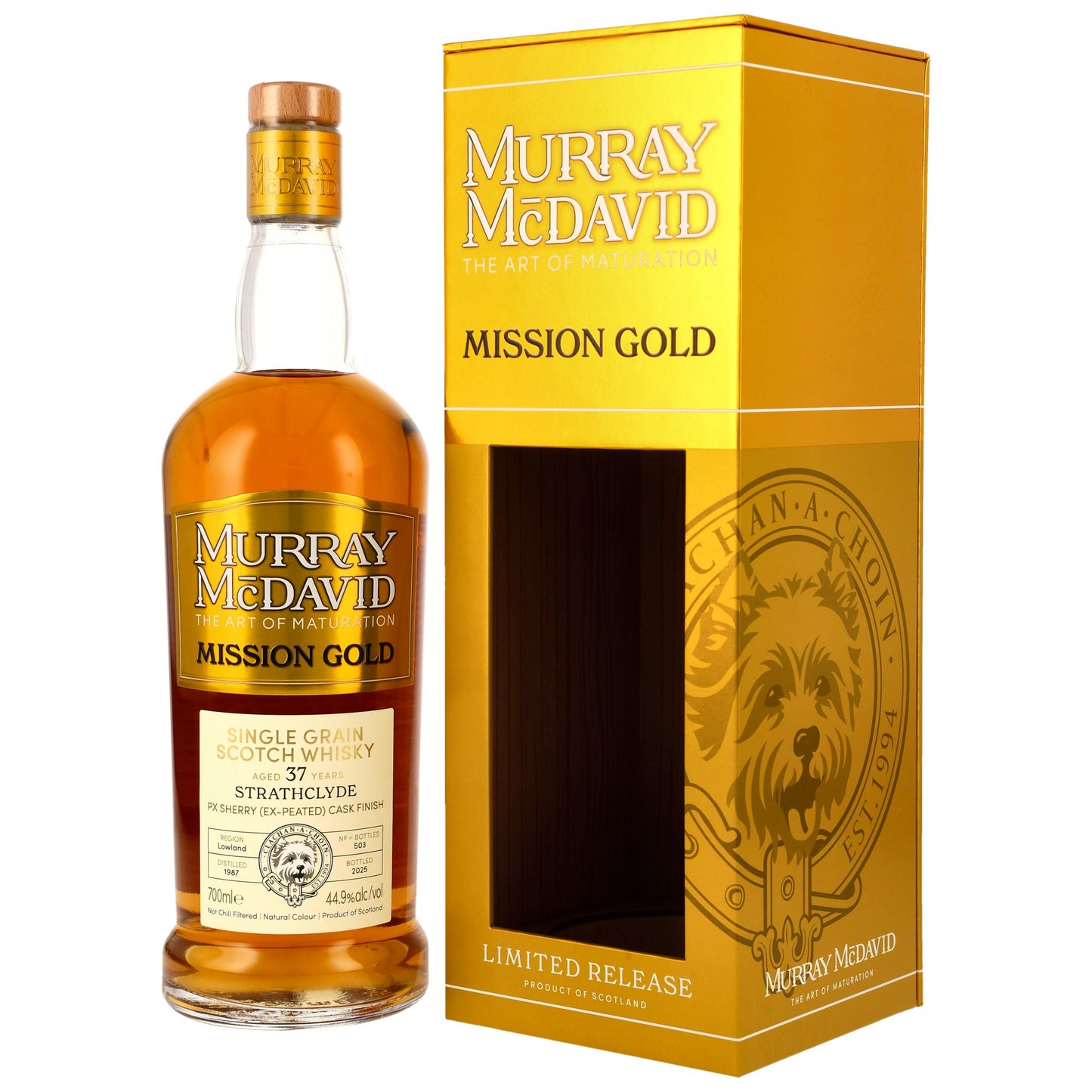 STRATHCLYDE - 37 Jahre Single Grain PX Sherry Barrique (Ex-Peated) Finish - 44,9% Vol.