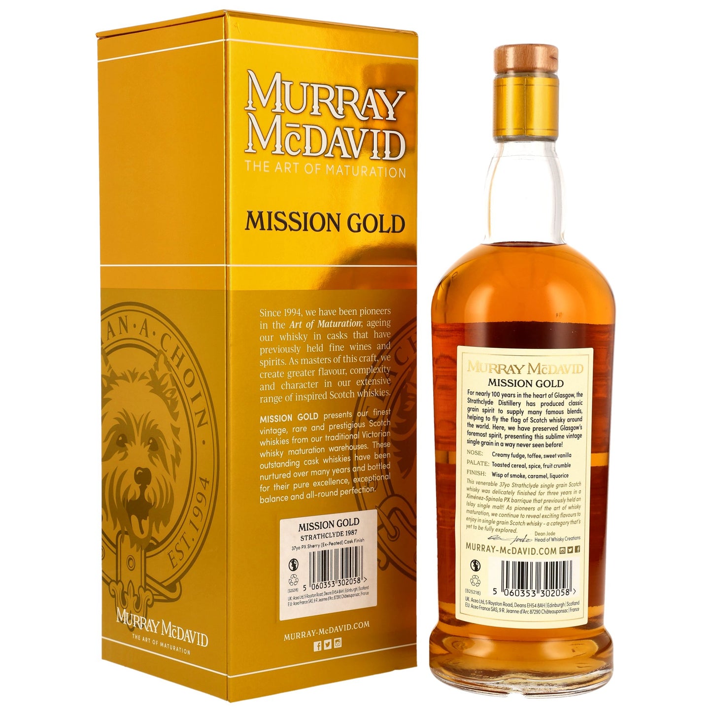 STRATHCLYDE - 37 Jahre Single Grain PX Sherry Barrique (Ex-Peated) Finish - 44,9% Vol.