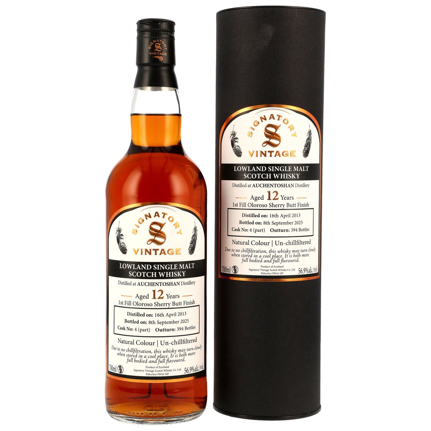 AUCHENTOSHAN - 12 Jahre 1st Fill Oloroso Sherry Cask Finish #4 - 56,9% Vol.