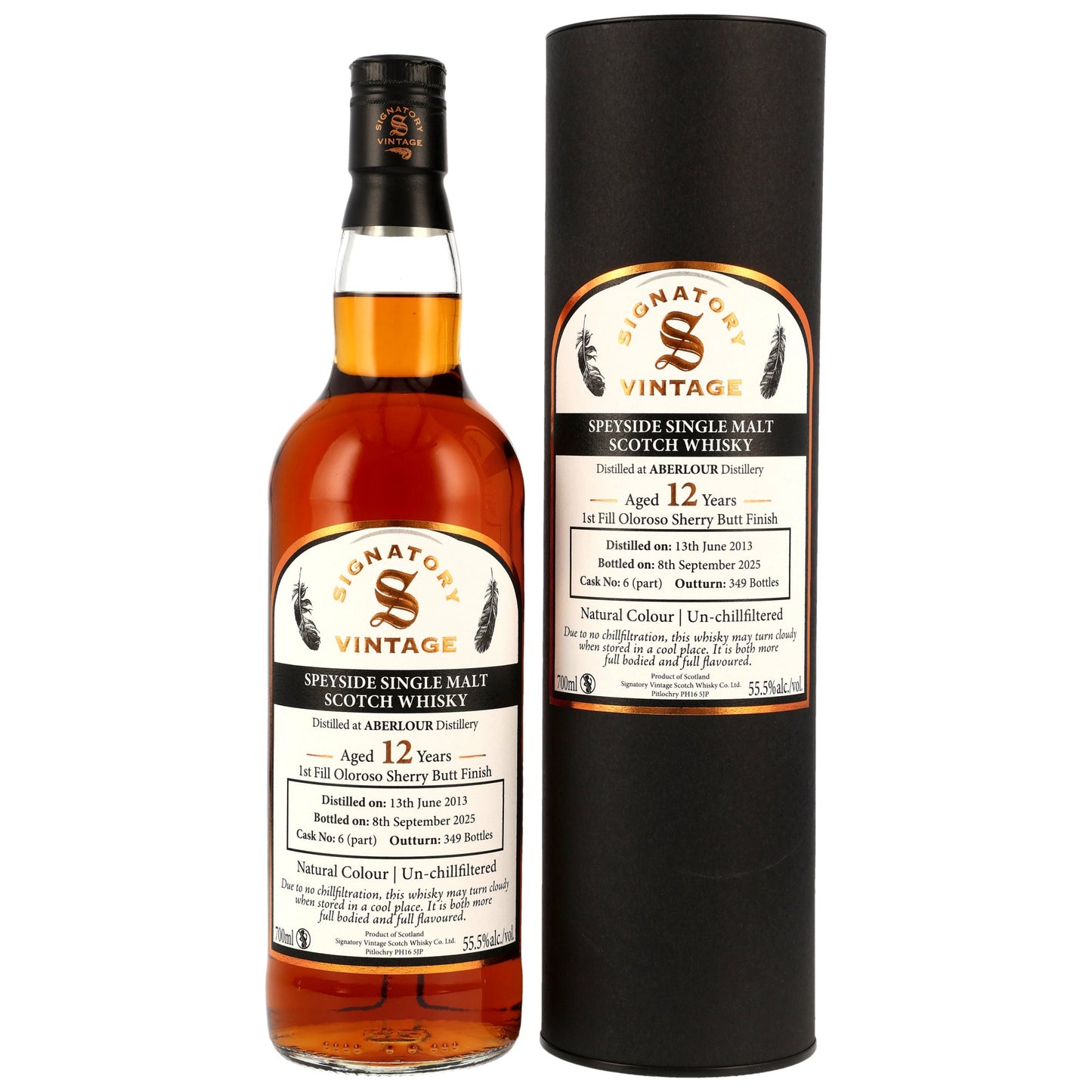 ABERLOUR - 12 Jahre 1st Fill Oloroso Sherry Cask Finish #6 - 55,5% Vol.