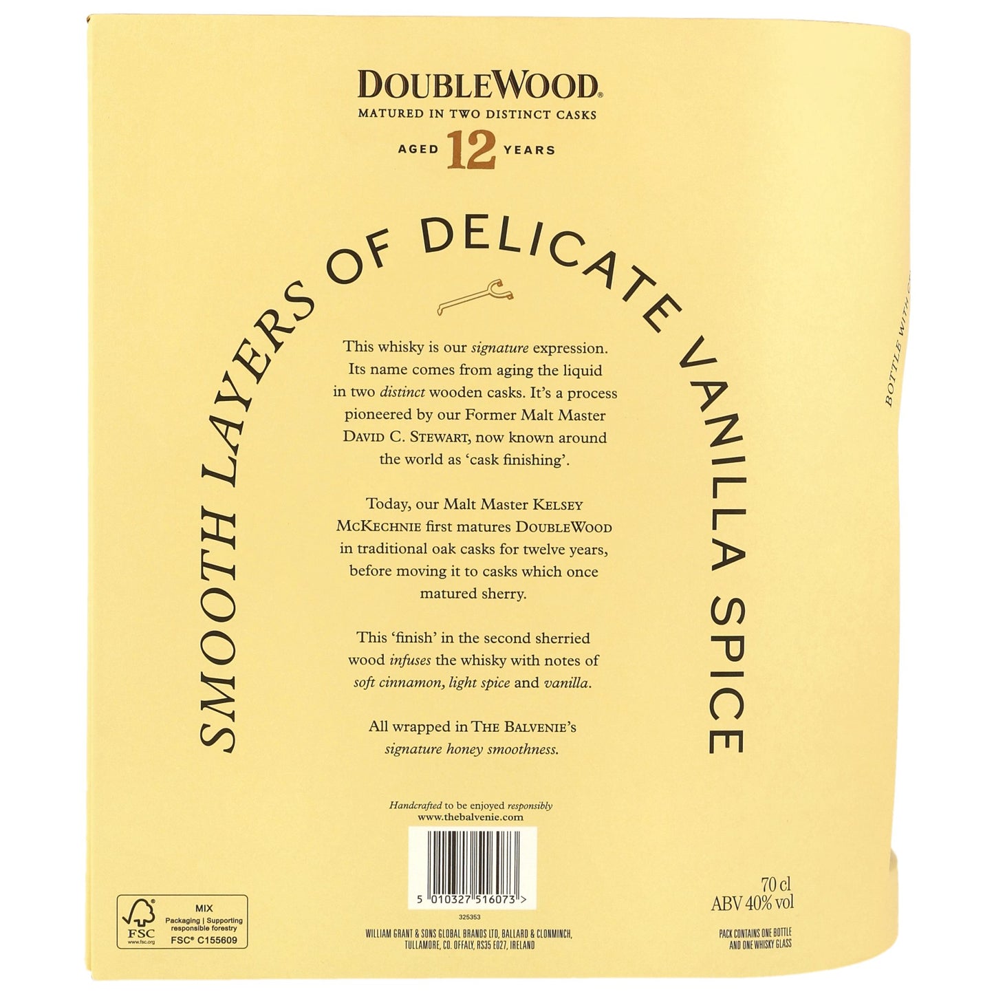 BALVENIE - 12 Jahre Double Wood Geschenkset - 40% Vol.