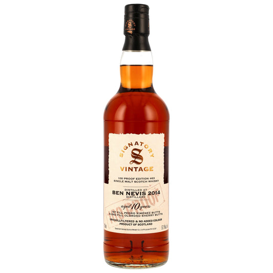 Ben Nevis 2014/2025 - Signatory 100 PROOF Edition #63
