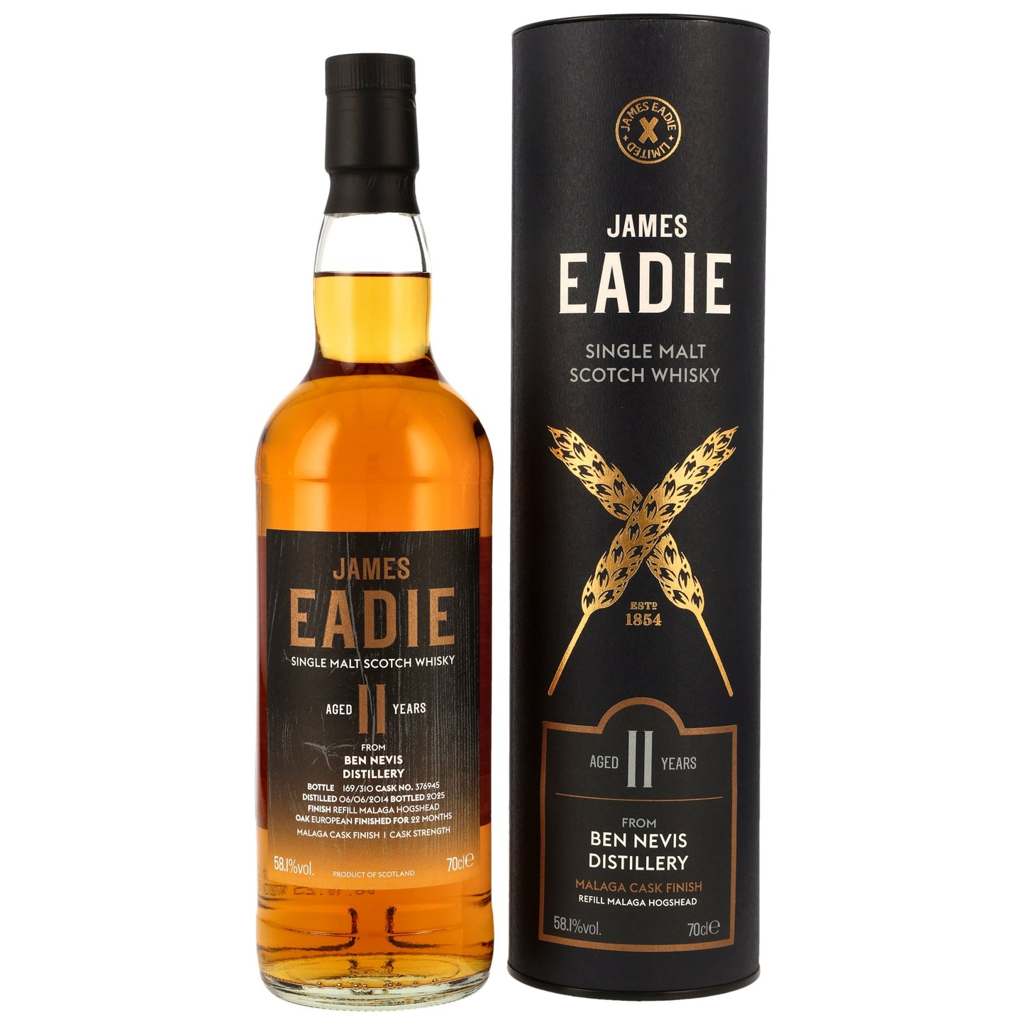 BEN NEVIS - 2014/2025 11 Jahre Malaga Cask #376945 - 58,1% Vol.