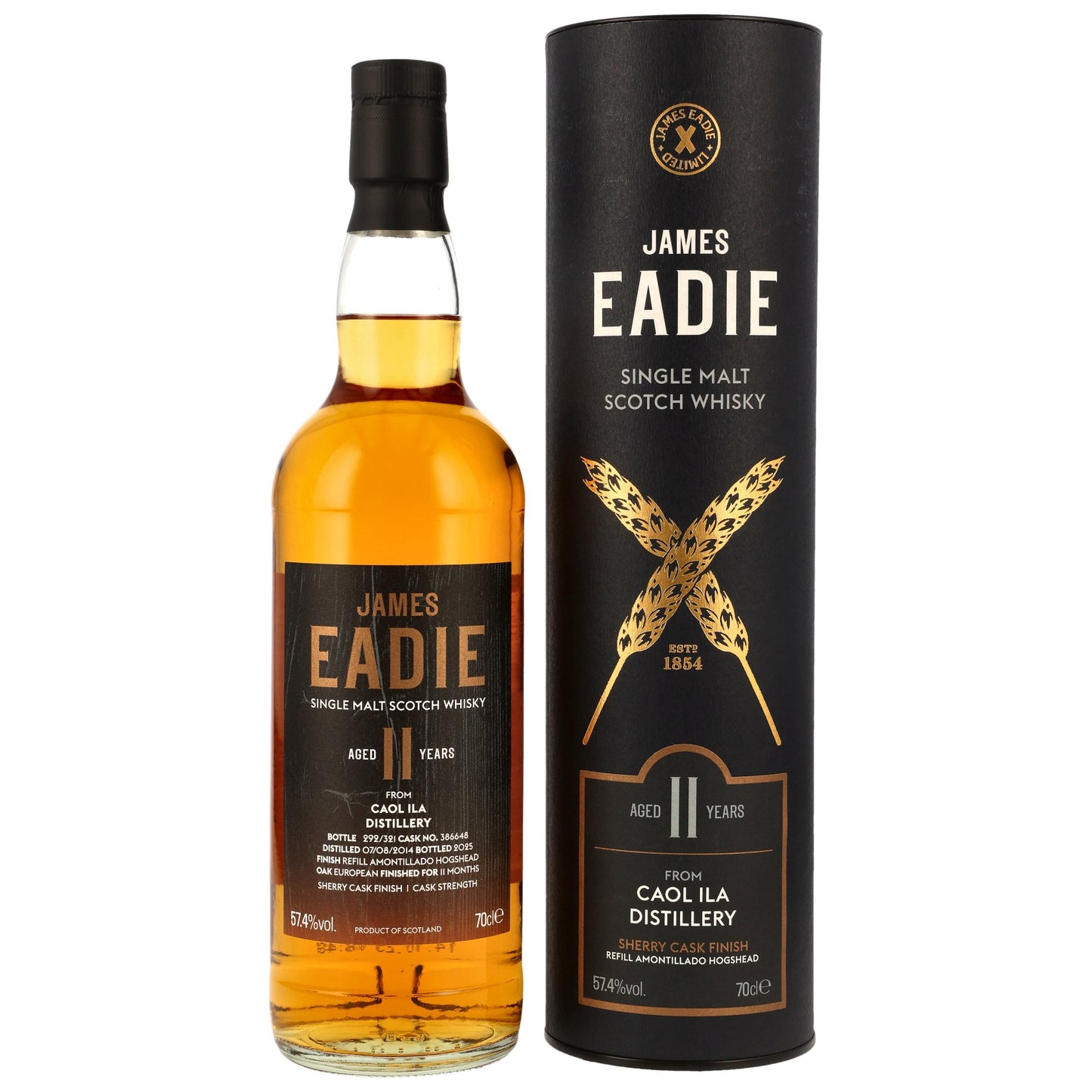 Caol Ila - 2014/2025 11 Jahre Amontillado Sherry HHD #386648 - 57,4% Vol.