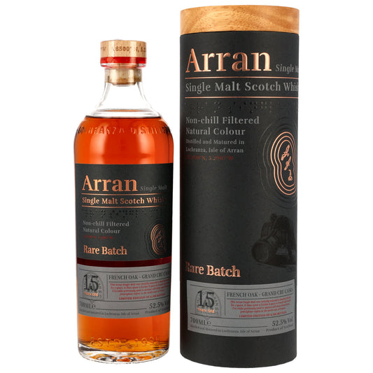 ARRAN - 15 Jahre Rare Batch French Oak Grand Cru Finish - 52,5% Vol.