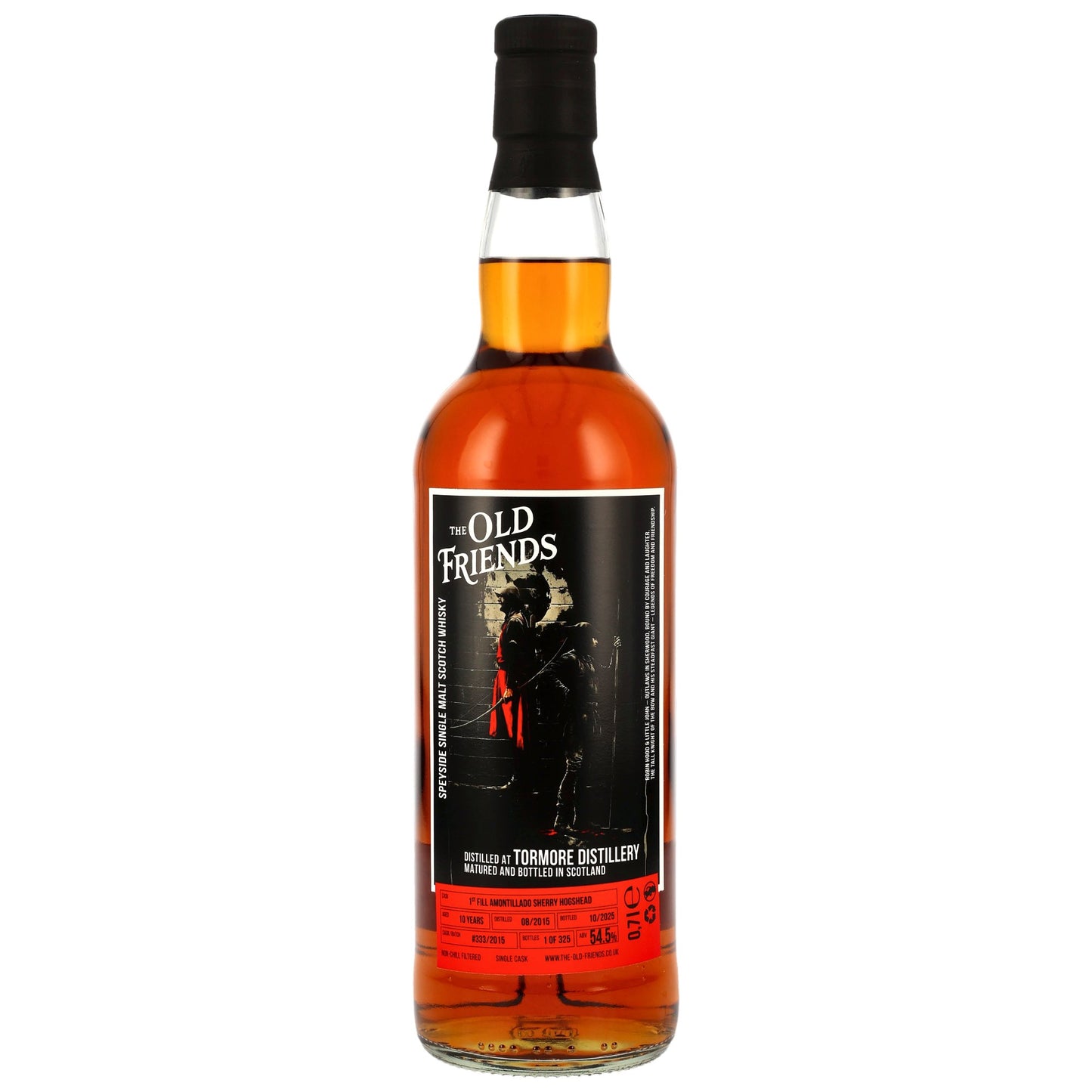 TORMORE - 10 Jahre 1st Fill Amontillado Sherry Hogshead #333/2015 (The Old Friends) - 54,5% Vol.