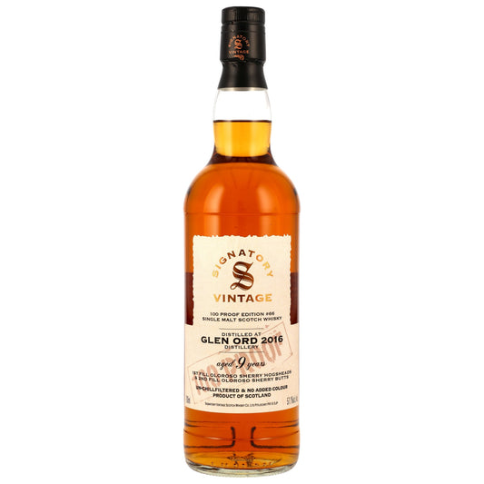 GLEN ORD - 9 Jahre 1st & 2nd Fill Oloroso Sherry Casks Signatory 100 PROOF Edition #66 - 57,1% Vol.
