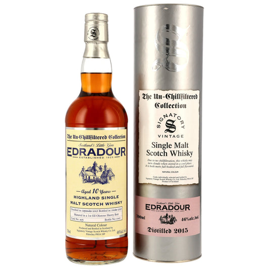 SIGNATORY VINTAGE - Edradour 2015/2025 1st Fill Oloroso Butt #309 - 46% Vol.