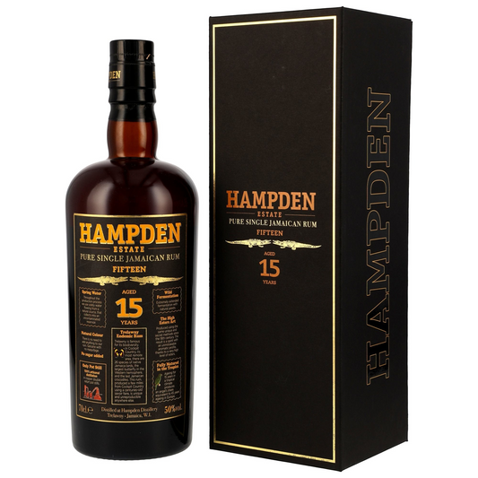 HAMPDEN - 15 Jahre Pure Single Jamaican Rum - 50% Vol.