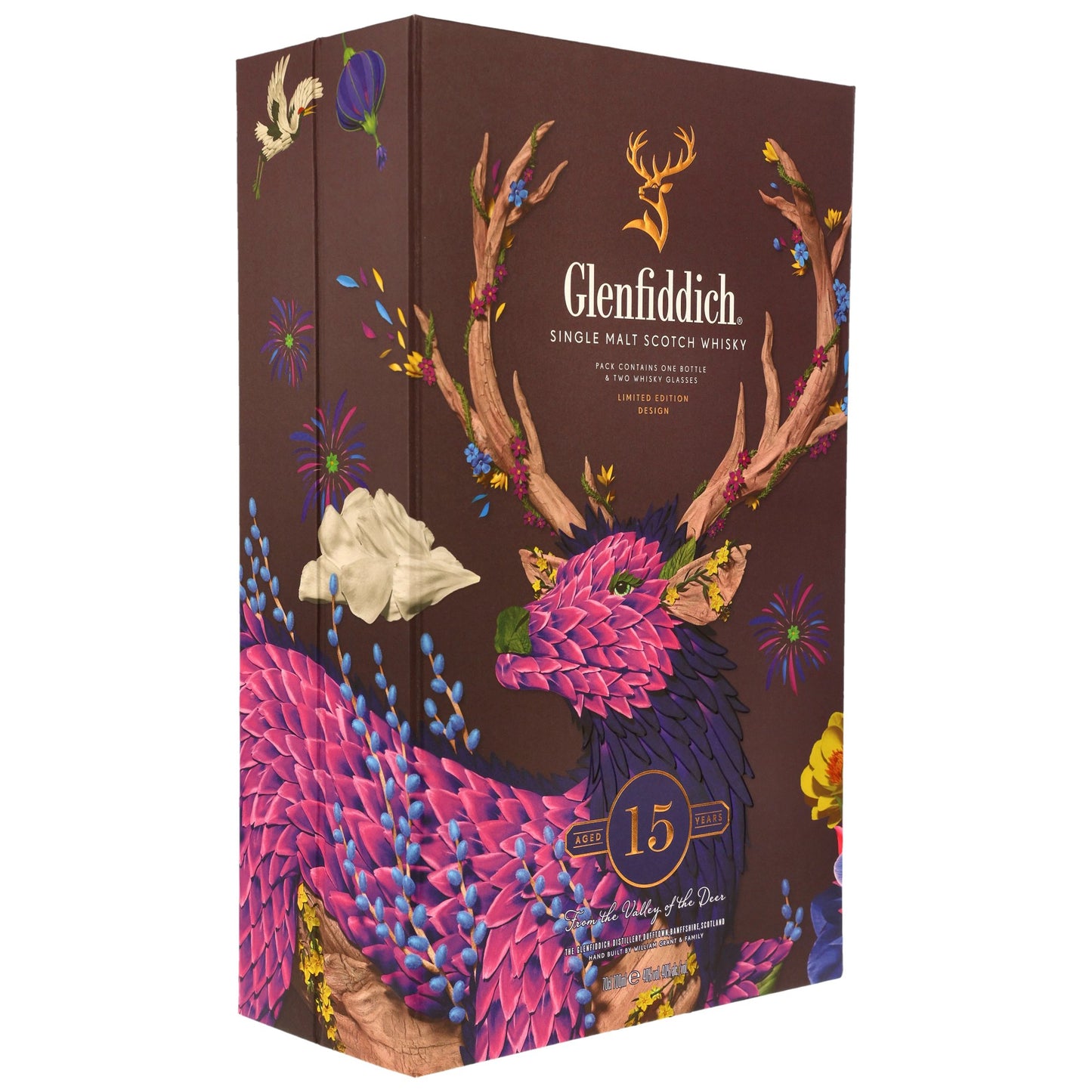 GLENFIDDICH - 15 Jahre + 2 Gläser - 40% Vol.