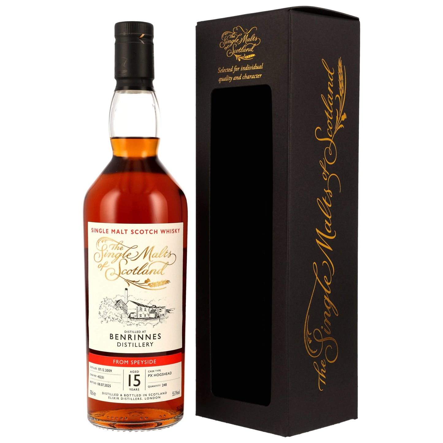 BENRINNES - 15 Jahre PX Sherry Cask #45231 (SMoS) - 55,1% Vol.
