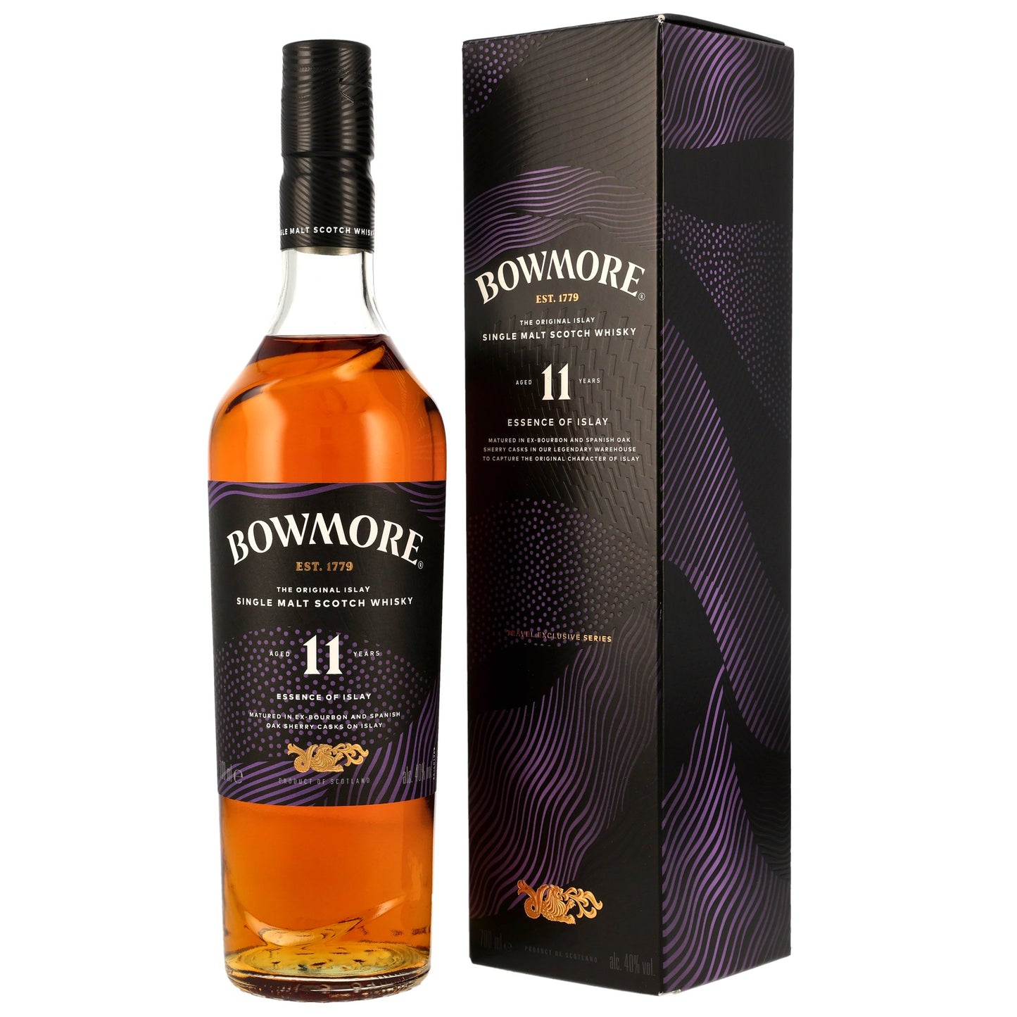 BOWMORE - 11 Jahre Bourbon & Spanish Oak Sherry Casks - 40%Vol.