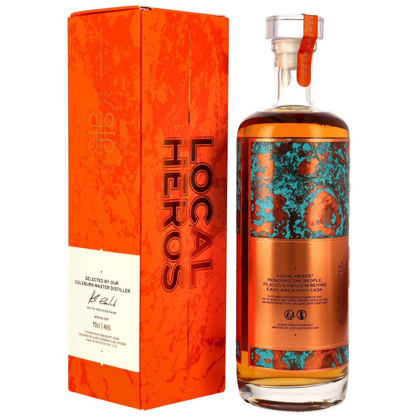 COLEBURN - Local Heros Sherry Bomb Blended Malt Scotch Whisky - 46% Vol.