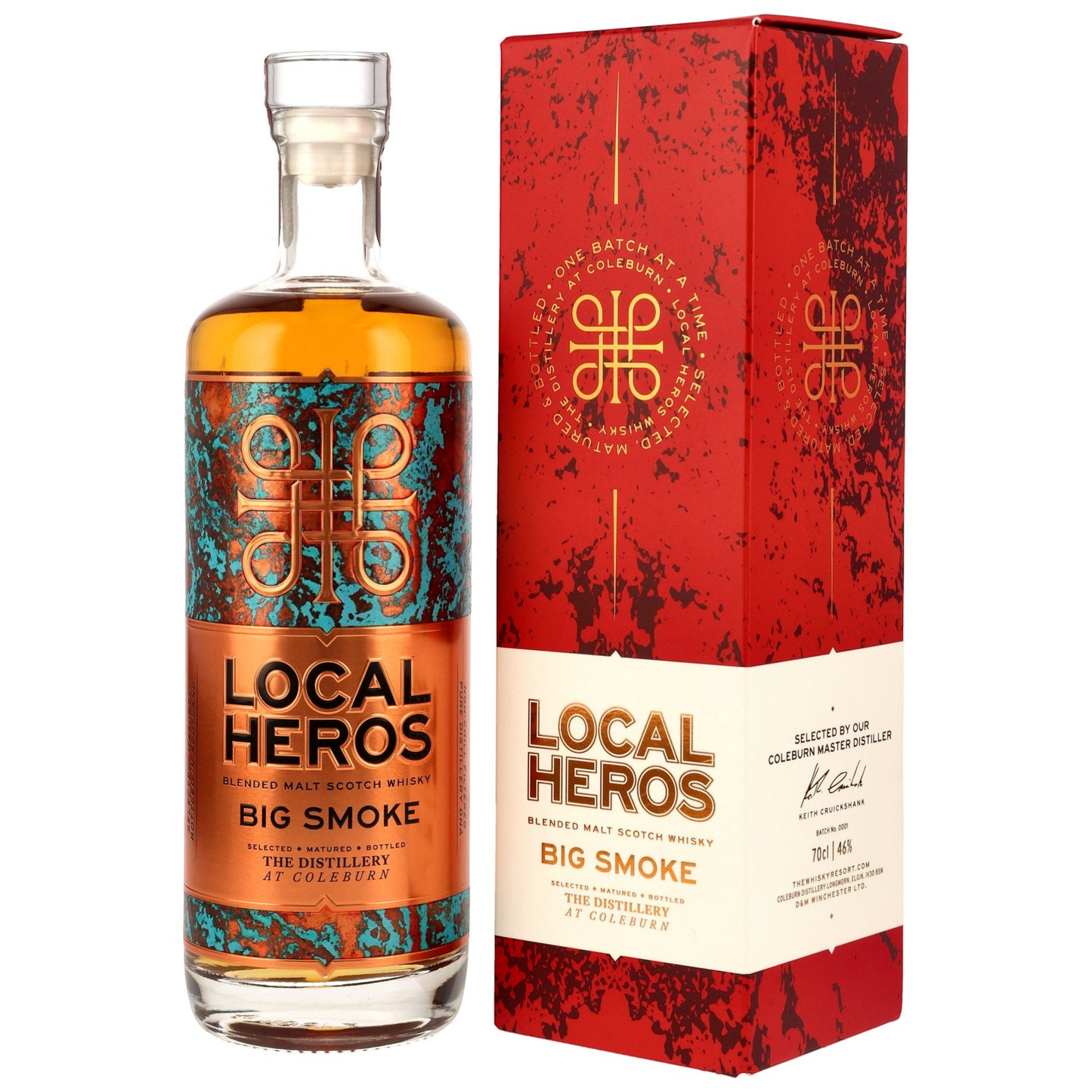 COLEBURN - Local Heros Big Smoke Blended Malt Scotch Whisky - 46% Vol.