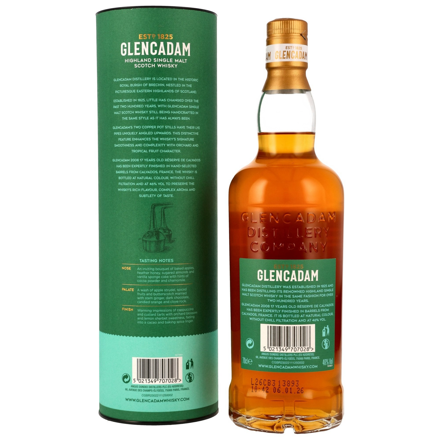 GLENCADAM - 17 Jahre Reserve de Calvados- 46% Vol.