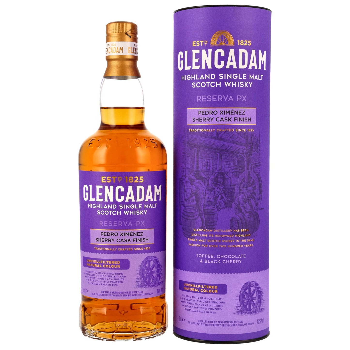 GLENCADAM - PX Sherry Cask Finish - 46% Vol.