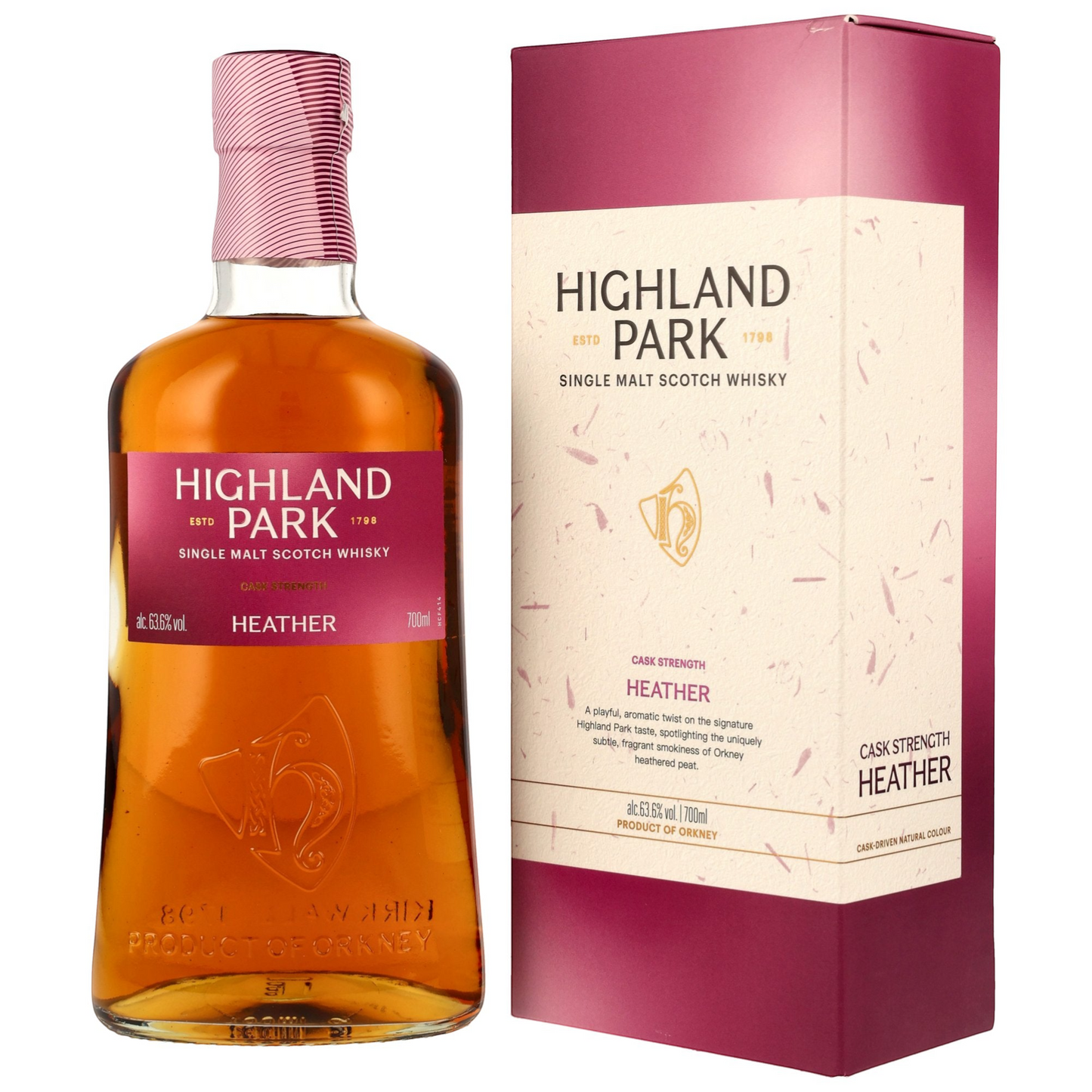 HIGHLAND PARK - Heather 1st Fill Seasoned Sherry Casks + Refill Casks Cask Strength - 63,6% Vol.