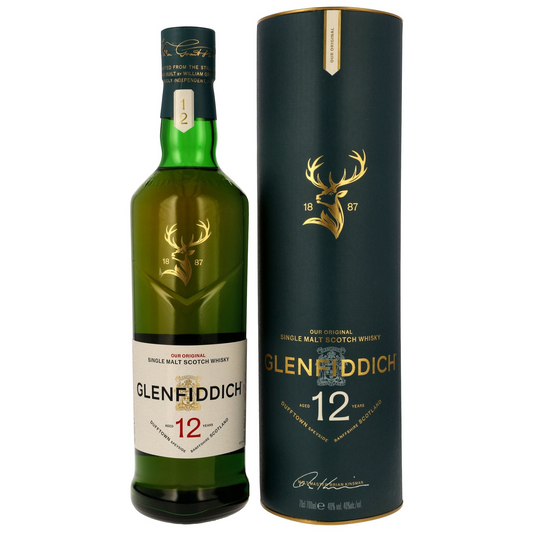 GLENFIDDICH - 12 Jahre neues Design - 40% Vol.