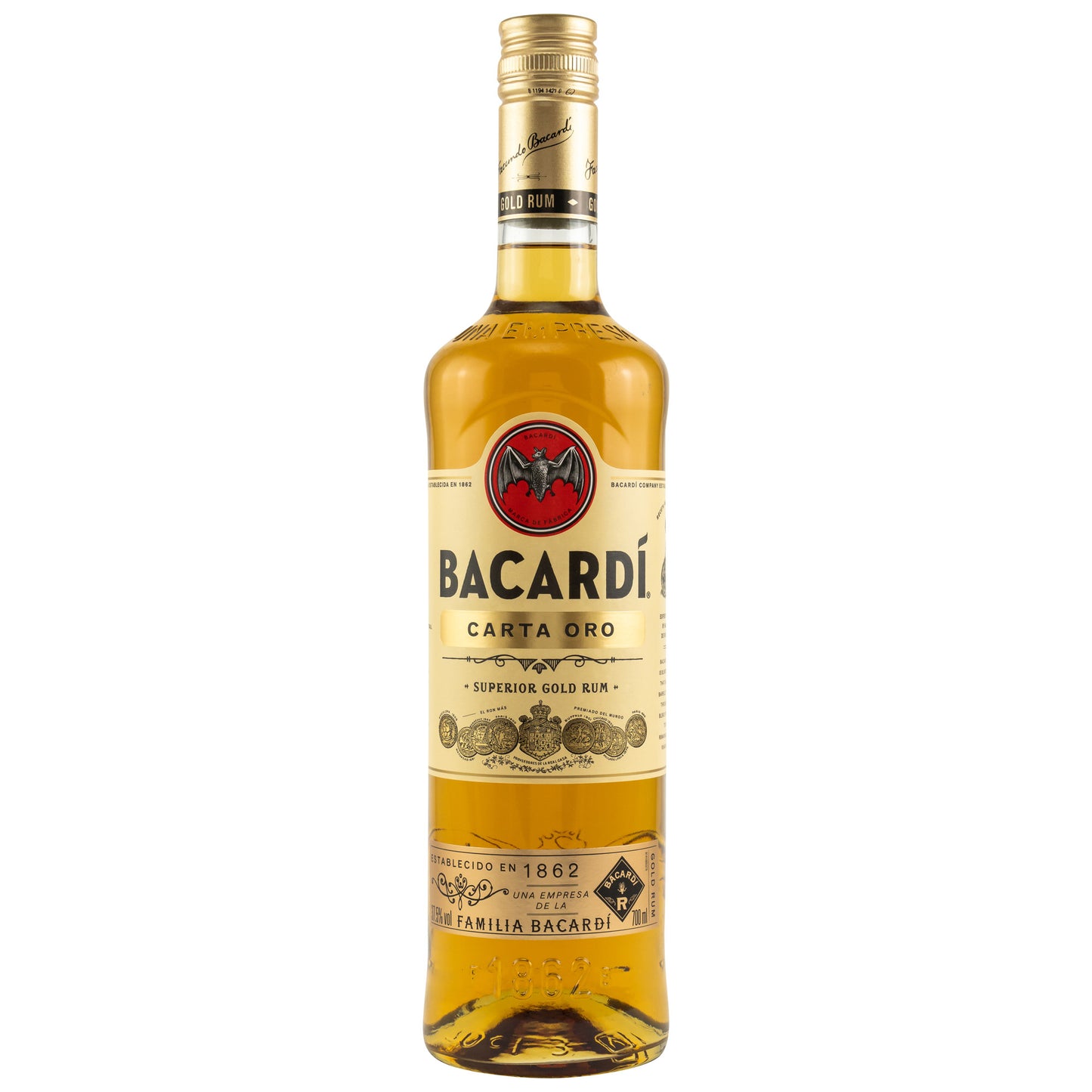 BACARDI - Carta Oro Superior Gold Rum - 37,5% Vol.