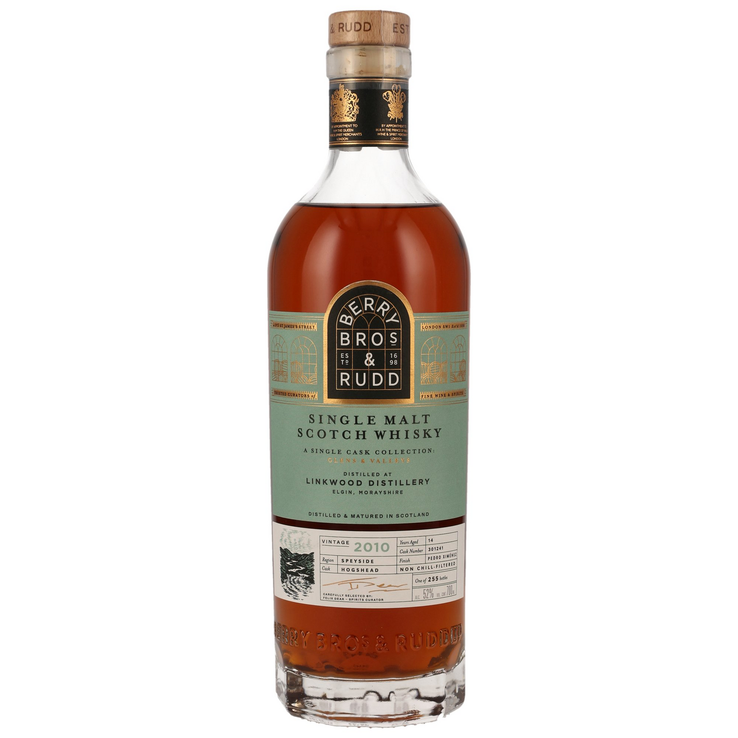 BERRY BROS. & RUDD - Linkwood 2010/2024 14 Jahre Cask #301241 Glens & Valleys - 52% Vol.