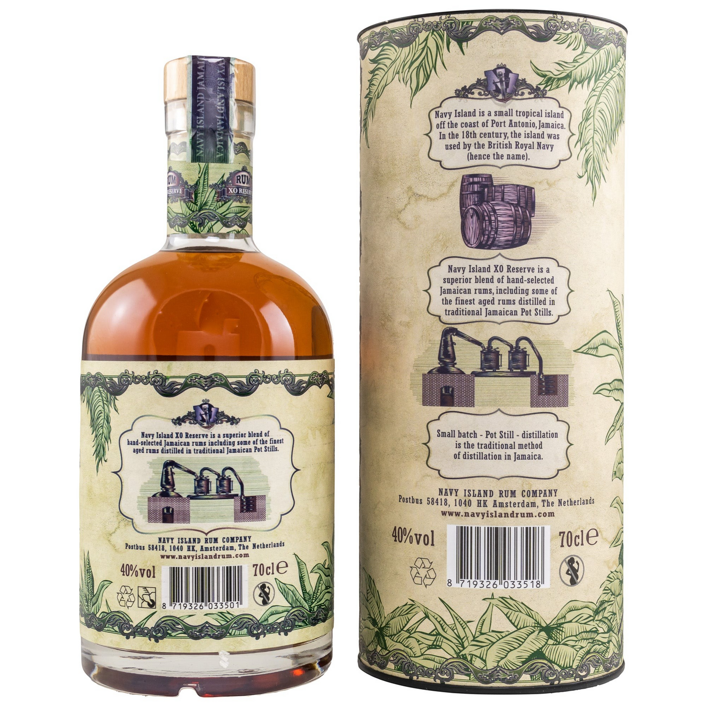 NAVY ISLAND RUM - XO Reserve Jamaican Rum - 40% Vol.