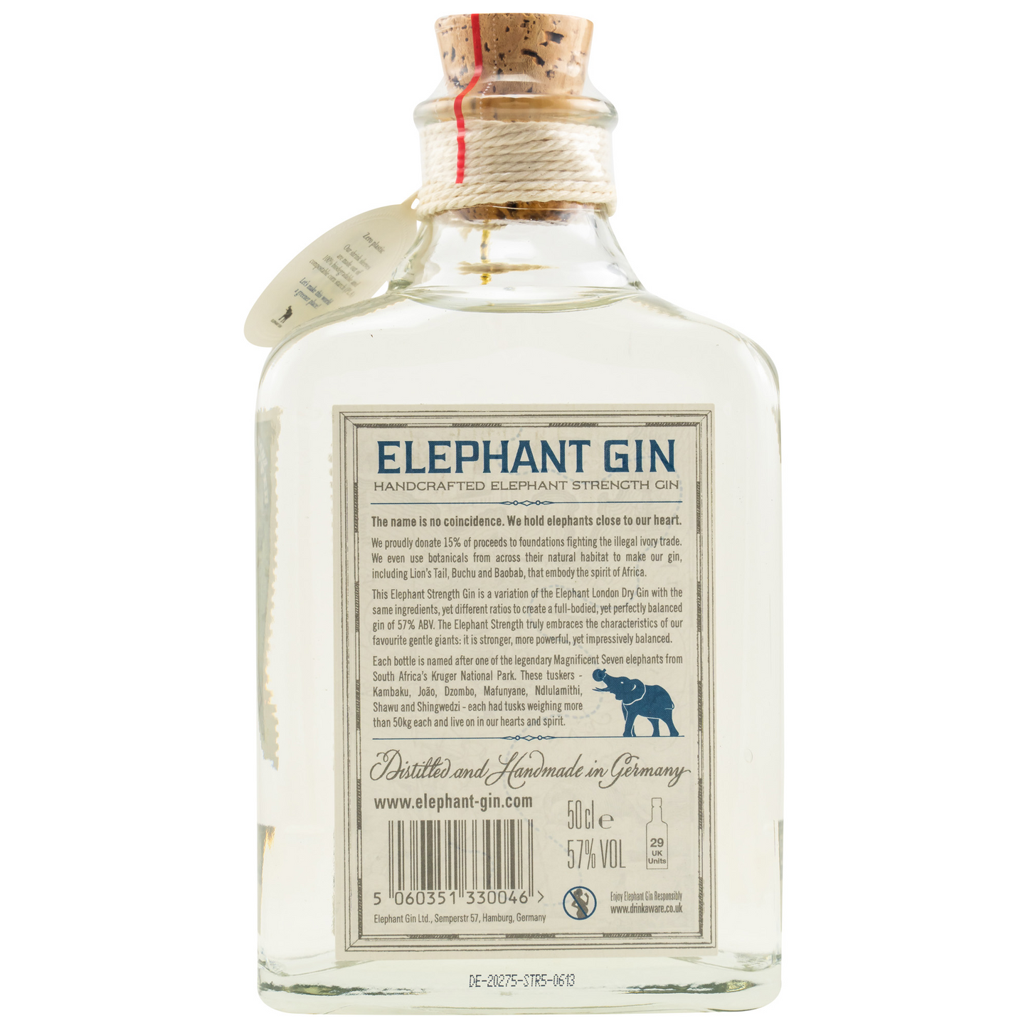 ELEPHANT GIN - Navy Strength - 57% Vol.