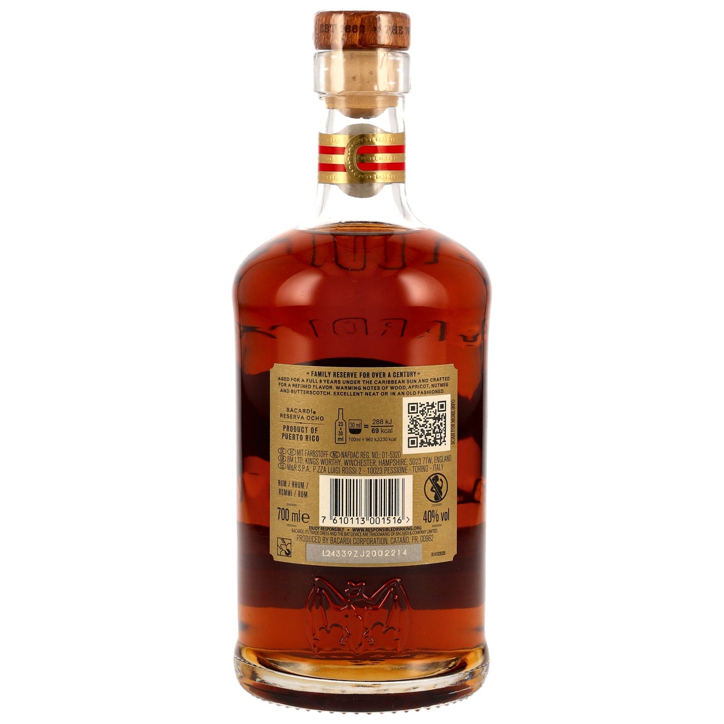 BACARDI - Gran Reserva Ocho 8 Jahre - 40% Vol.