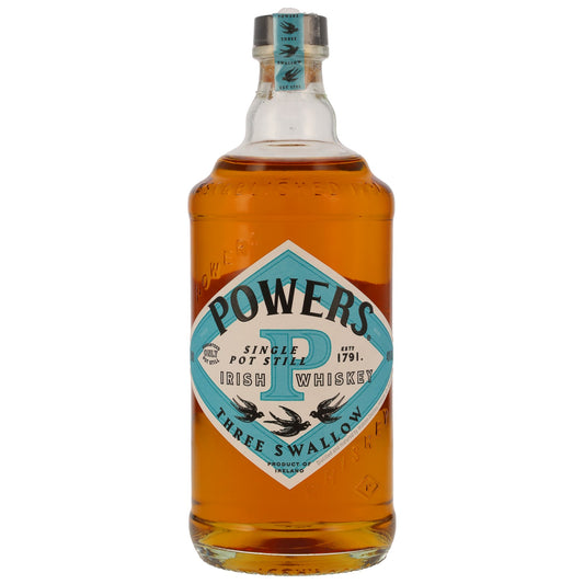 POWERS - Three Swallow Single Pot Still Irish Whiskey - 40% Vol. – 0,7 Liter