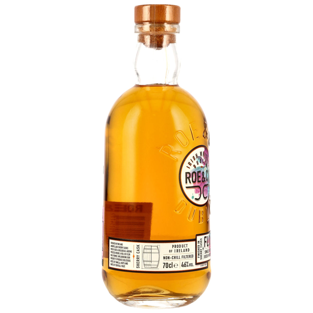 ROE & CO - Flor 14 Jahre Single Grain Irish Whiskey - 46% Vol. – 0,7 Liter – Ansicht 2