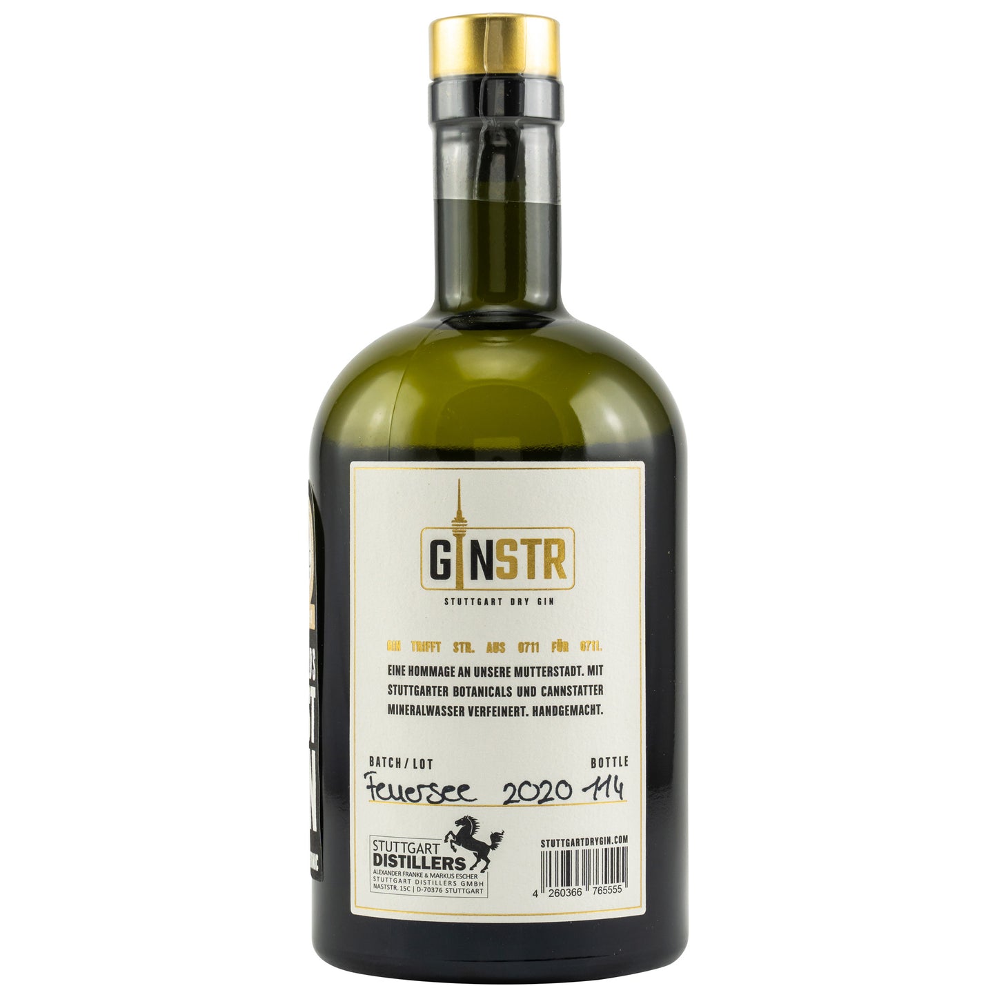 GINSTR - Stuttgart Dry Gin - 44% Vol.