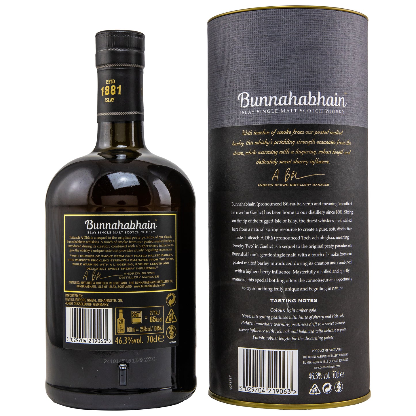 BUNNAHABHAIN - Toiteach A Dha - 46,3% Vol.