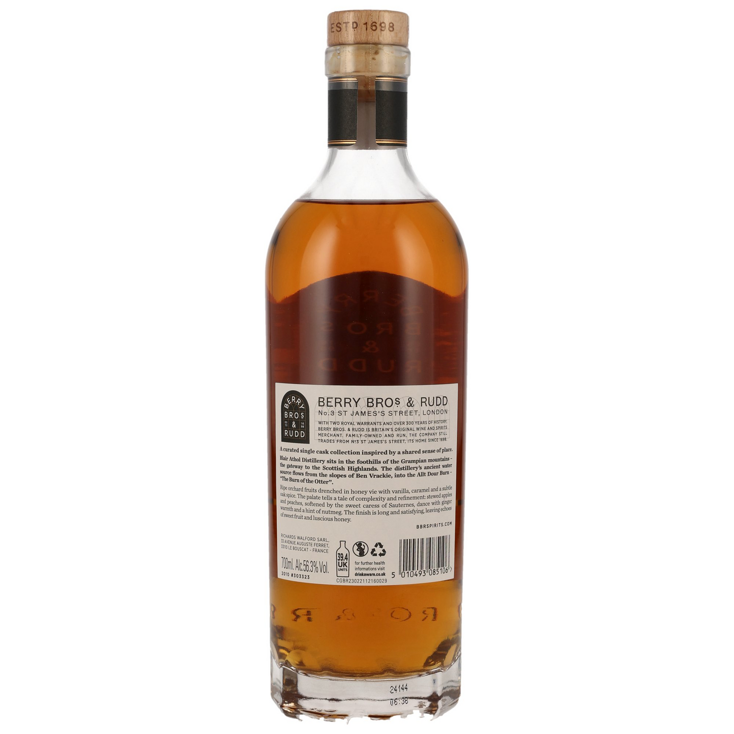 BERRY BROS. & RUDD - Blair Athol 2010/2024 13 Jahre Cask #303323 Glens & Valleys - 56,3% Vol.